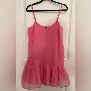 American Eagle Outfitters Pink Midi Dress